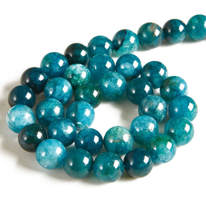 60pcs 6mm Apatite Beads Natural Gemstone Beads Round Loose Beads for Jewelry Making