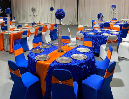 Satin Terracotta Table Runners 10 Pack - Wedding Table Runner 12 x 108 Inches Long for Weddings Party Birthday Halloween Christmas Anniversary Events Decorations