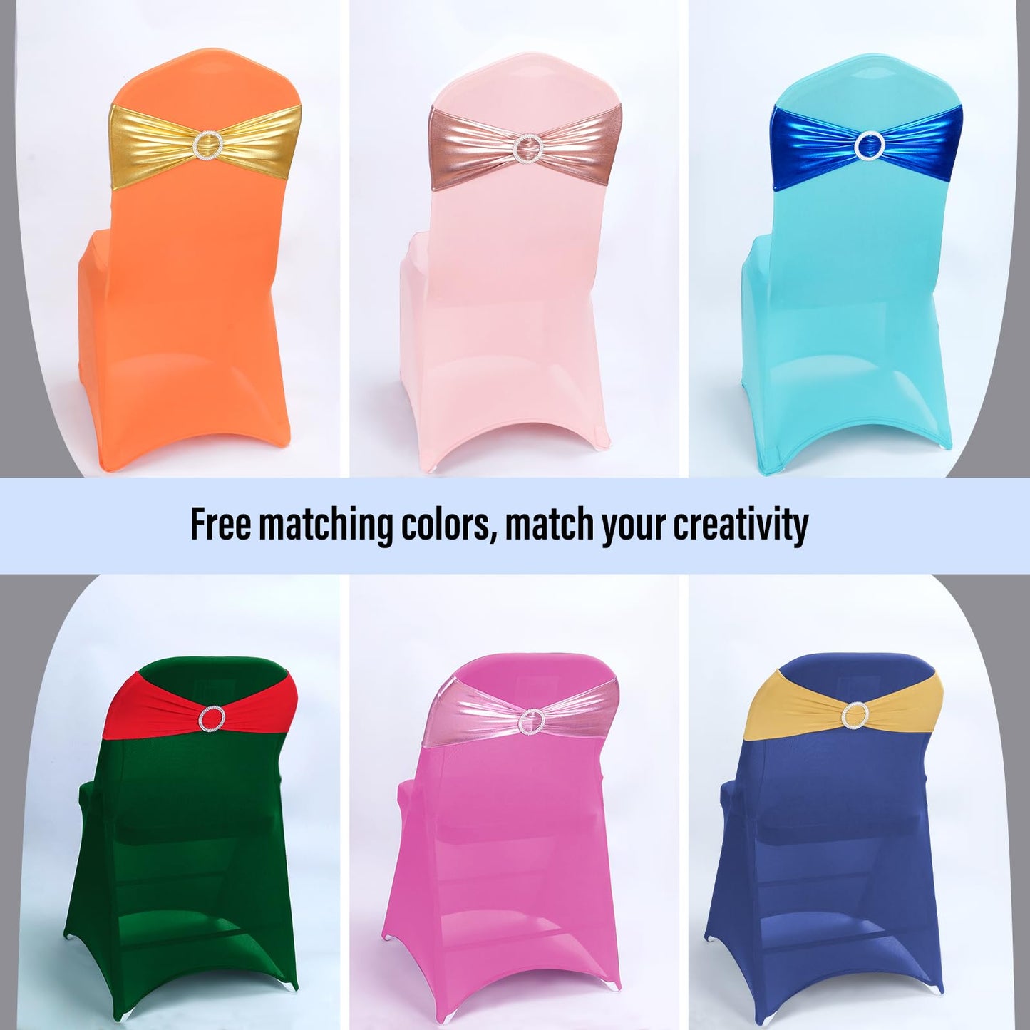 LEBENGURU Red Spandex Chair Sashes-30pcs Premium Stretch Bows with Buckle Slider, Universal Elastic Chair Bands for Wedding Party Banquet Decoration