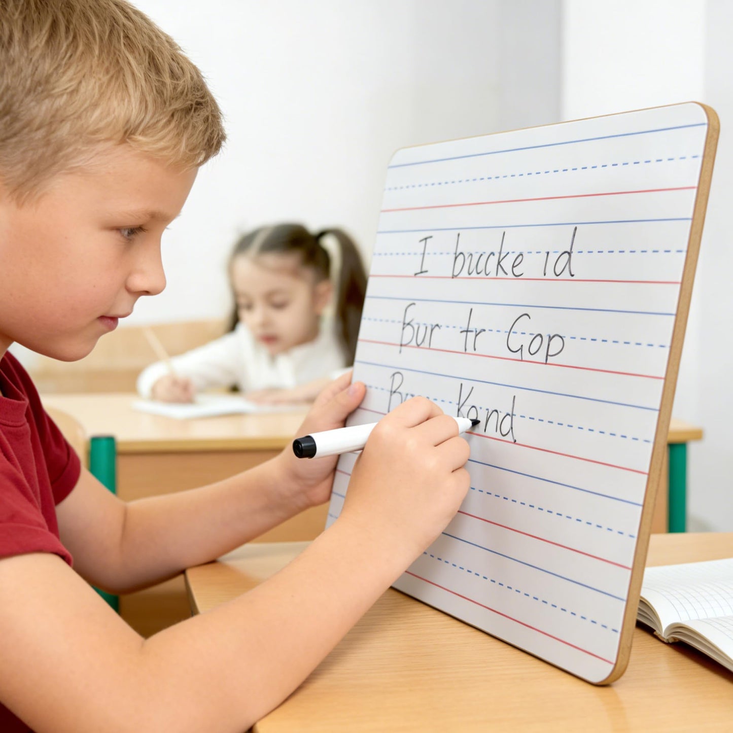 32 Pack Small White Boards, 9"x12" Mini Portable Handheld Learning Whiteboards, Double Sided Personal Dry Erase Boards with Lines for Kids, Students, Teachers Classroom School Pack