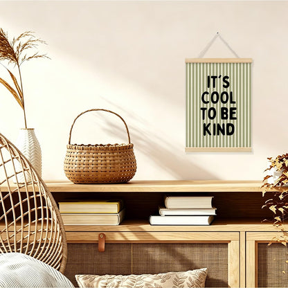 STHTTSW Kids Room Decor,Sage Green Classroom Wall Decor,It's Cool to Be Kind Banner,Baby Nursery Decor Wall Hanging Flag for Bedroom Playroom Classroom Kids Rroom 12x16 Inch