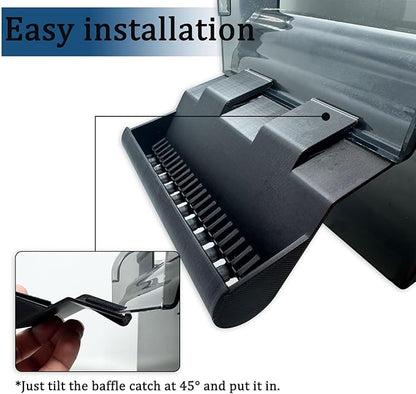 HOZOE Aquarium Filter Baffle, Fish Tank Accessory, Helps Maintain a Calm Water Surface and Slow Down Water Flow, Fish Tank Filter Flow Controller, Suitable for Most Hang-On-Back Filters. (8 CM)