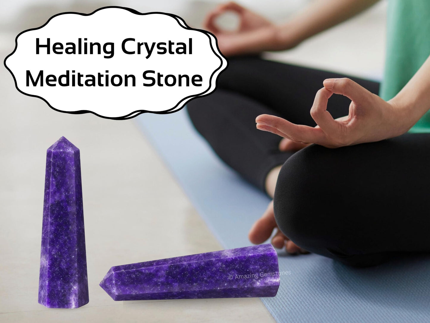 Amazing Gemstone Lepidolite Crystal Towers ~ Natural Healing Crystal Point Obelisk for Reiki Healing and Crystal Grid (3" to 4" INCH)