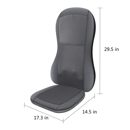 COMFIER Shiatsu Full Back Massager,Massage Chair Pad with Heat,2D/3D Massage Seat Cushion,Chair Massager with 10 Shiatsu Nodes, Rolling Kneading Chair Pads for Lower Back,Gift for Men,Women