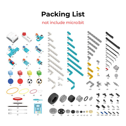 ELECFREAKS Micro:bit Sport Kit with Nezha Pro Expansion Board 11+ Learning Projects,microbit Planet X Sensors Starter Kit with Closed Loop Motor(Without Micro:bit)