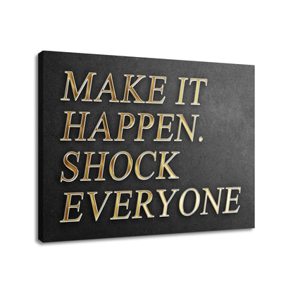 Inspirational Canvas Wall Art Entrepreneur Affirmation Quotes Print Poster Motivational Picture Painting for Office Home Office Parlour Living Room School Decoration Stretched and Framed [24''Wx18''H]