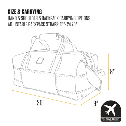 Carhartt Classic Duffels, Heavy-Duty Bag for Jobsite, Gym, & Travel, 35L, Carhartt Brown