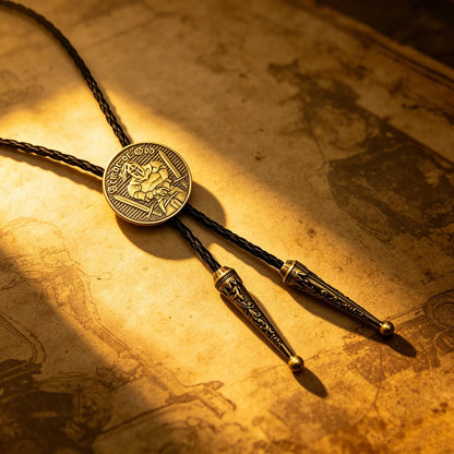 JPJZY Knights Templar Bolo Tie for Men Put on The Full Armor of God Necktie Unique Religious Warrior Theme Accessory for Cowboy (Style 9 - Bronze)