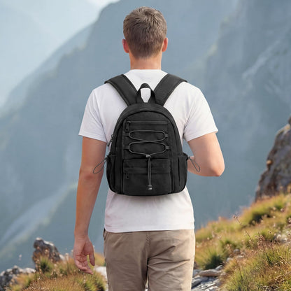 G4Free 10L Small Backpack for Women Men Lightweight Mini Travel Backpacks Hiking Casual Daypack, Black