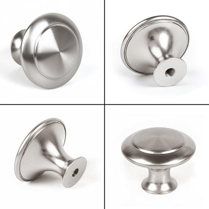 CHEF TIME 30 Packs Kitchen Cabinet Knobs Brushed Silver-Pull Hardware Handle,Drawer Knobs for Cupboard Door Drawer with Long Short Screws