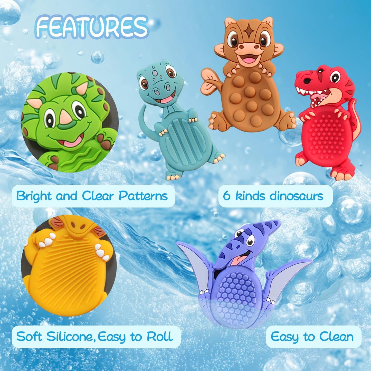 24Pack Dinosaur Sensory Fidget Stress Toys for Kids Classroom, Autism Calming Special Education Must Haves Travel Essentials, Valentine's Day Cards Gifts for Party Favors Class Birthday 3 5 7 Boy Girl