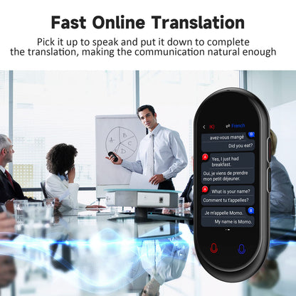 Language Translator Device, Portable Translator No WiFi Needed, Offline Voice Photo Translation, 150 Languages Supported, High Accuracy VORMOR Translator for Travel Business Learning (Black)