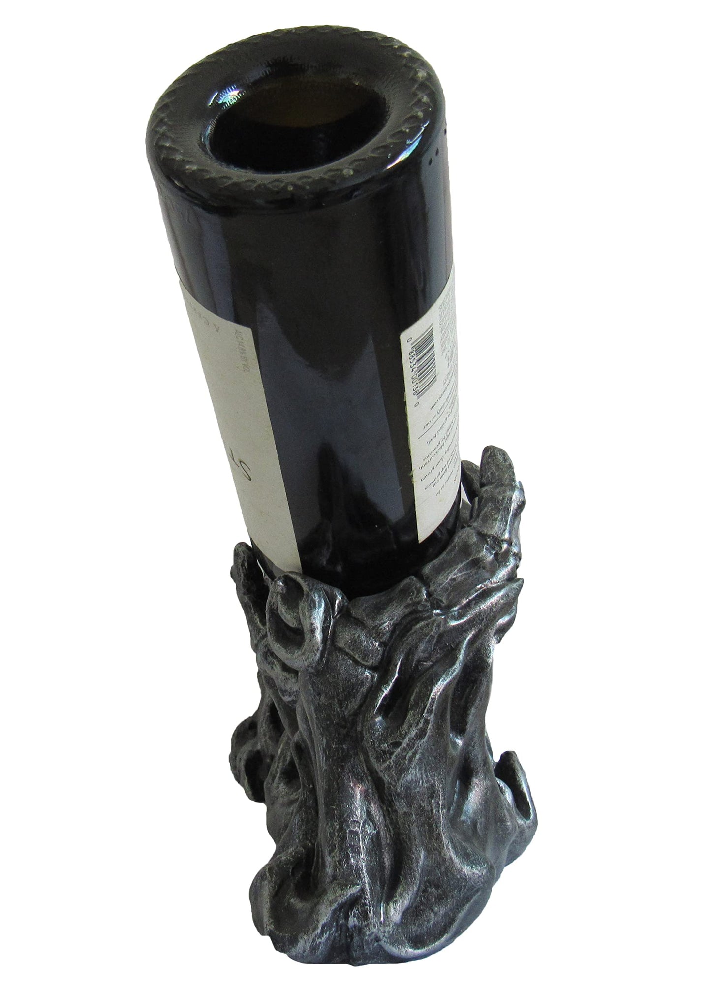 DWK Gargle of Wine Skeleton Skull in Flames Decorative Wine Bottle Holder Kitchen