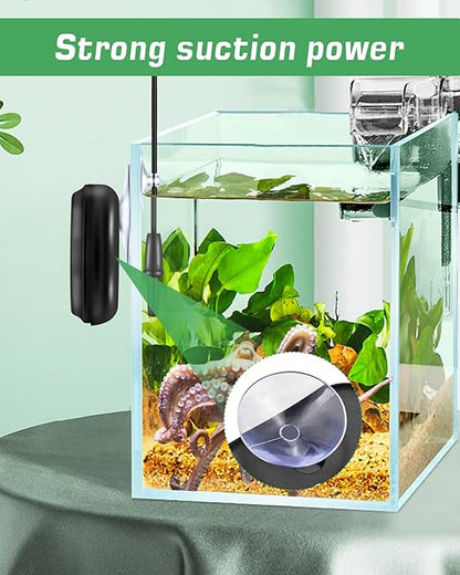 Zacro 2 Pack Digital Aquarium Thermometer, Fish Tank Thermometer, Water Thermometer with Large LCD Display,Reptile Thermometer for Fish Tank Water Terrarium