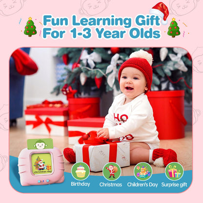 U-LEARNER Toddler Girls Toys Talking Flash Cards-296 Sight Words, Educational Toys for 1 2 3 4 Year Old, Speech Therapy&Autism Learning Materials, Toddler Girlt Birthday Gift with Durable Cards