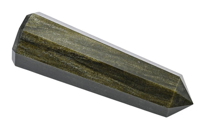 Amazing Gemstone Golden Sheen Obsidian Crystal Towers - Natural Healing Crystal Point Obelisk for Reiki Healing and Crystal Grid (3" to 4" INCH)