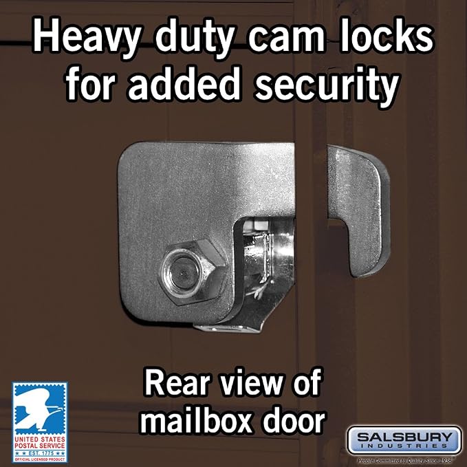 Salsbury Industries 3316SAN-U 16 A Size Doors, United States PostalSalsbury Industries 3316BRZ-U 16 A Size Doors, United States Postal Access Type III Cluster Box Unit, Bronze