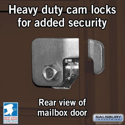Salsbury Industries 3316SAN-U 16 A Size Doors, United States PostalSalsbury Industries 3316BRZ-U 16 A Size Doors, United States Postal Access Type III Cluster Box Unit, Bronze