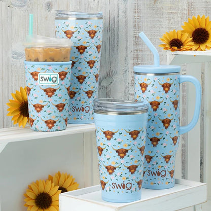 Swig Life 30oz Mega Mug, 30oz Tumbler with Handle and Straw, Large Insulated Tumblers, Cup Holder Friendly Travel Mug, Stainless Steel 30 oz Tumbler, Reusable Insulated Water Bottle (Holy Cow)