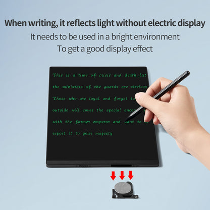 LCD Writing Tablet 9.5 Inch Double Display, Ultra-Slim 0.2in Lightweight Compact Digital Notepad, Two-Sided Reusable Drawing Pad with Magnetic Stylus, Kids Doodle Board for Adults Office School
