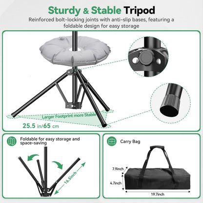 EMART Green Screen Backdrop Kit, 8.5x8.5ft Large Green Screen Backdrop with 8.8x7.5FT Reverse Folding T-Shape Tripod Stand, Spliced Crossbar Plate & 6 Clamps for Studio Shooting, Live Stream