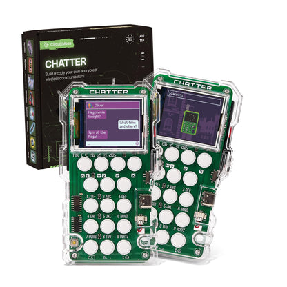 CircuitMess Chatter 2.0 | Educational STEM Radio Project for Kids & Teens | Wireless Two-Way Communication & Encrypted DIY Kit