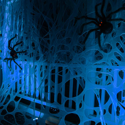 VICAMB 470sqft Giant Spider Web Halloween Decorations Outdoor Cut Your Own Spider Web Netting Beef Netting for Haunted House,Halloween Party Decoration
