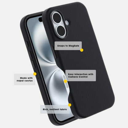 OtterBox iPhone 16 Pro Symmetry Series Cactus Leather for MagSafe - Rich Adobe Brown - Ultra-Thin, Sleek iPhone Case, Premium iPhone Case, MagSafe Compatible