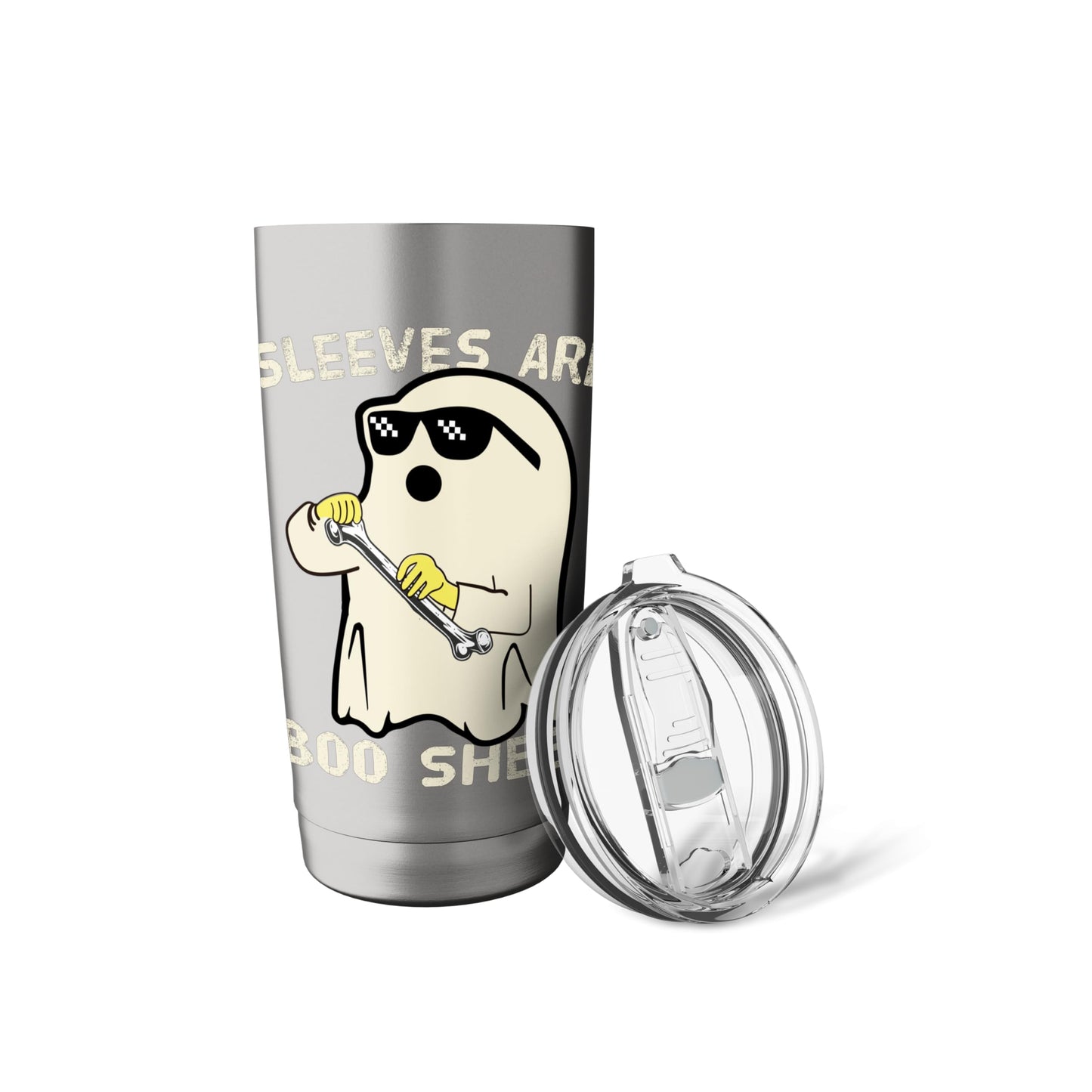 Funny Halloween Ghost Costume Bullshit Sleeves Are boo sheet Stainless Steel Insulated Tumbler