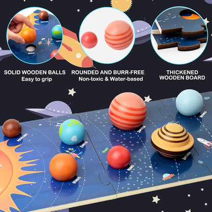 Planets Toys, Solar System Model Kit for Kids Ages 3, Space Science Toys for Toddlers