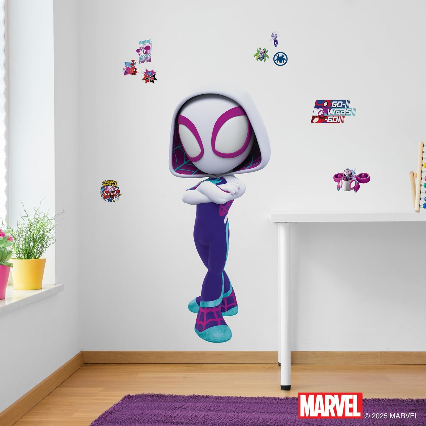 RoomMates Marvel's Spidey and His Amazing Friends: Ghost Spider Peel and Stick Wall Decals, RMK5557GM
