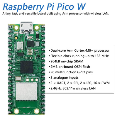 Freenove Bipedal Robot Kit for Raspberry Pi Pico W (Included) (Compatible with Arduino IDE), LED Matrix Expressions, Obstacle Avoidance, Colorful Lights, Buzzer, Speaker, App