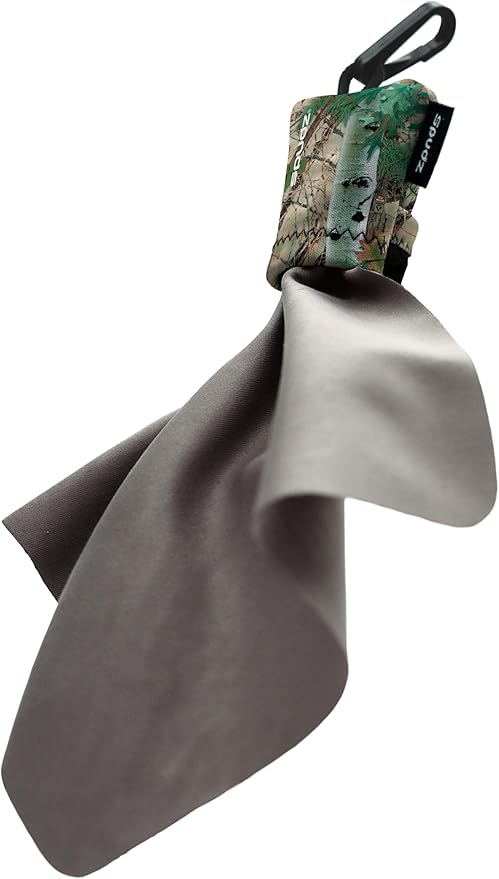 SPUDZ Ultra Microfiber Lens Cleaner – Closable Pouch, Washable –
