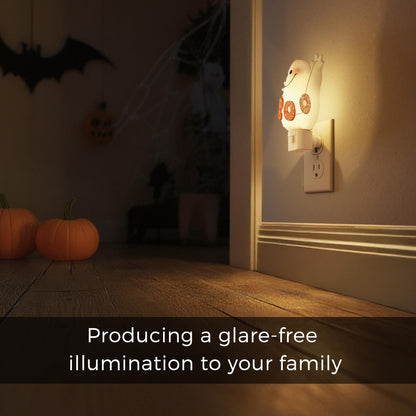 L LOHAS LED Halloween Night Light Plug in, Ghost Nightlight with UL,C7 Bulbs Changeable,Halloween Party Decorative for Adults,Kids,Gift