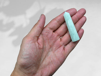 Amazing Gemstone Amazonite Crystal Towers ~ Natural Healing Crystal Point Obelisk for Reiki Healing and Crystal Grid (3" to 4" INCH)