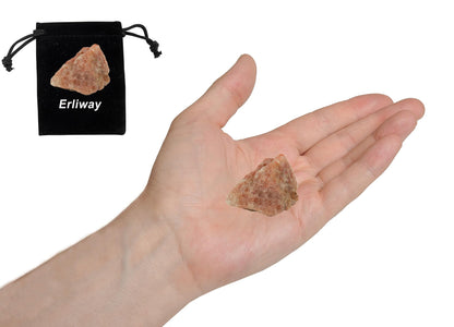 Sunstone Raw Crystals, Large 1.25-2.0" Healing Crystals Natural Rough Stones Crystal for Tumbling, Cabbing, Fountain Rocks, Decoration, Polishing, Wire Wrapping, Wicca & Reiki