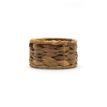 Napkin Rings – Pack of 12, Handwoven Rustic Table Décor (Water Hyacinth)