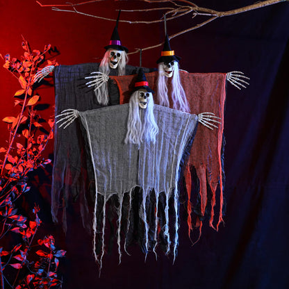 Great Value 3 Pack Hanging Halloween Skeleton Decorations Halloween Decorations Outdoor Zombies Scary Halloween Party Supplies Decor