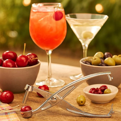 Mrs. Anderson’s Baking Cherry Pitter, Chrome-Plated Zinc Alloy