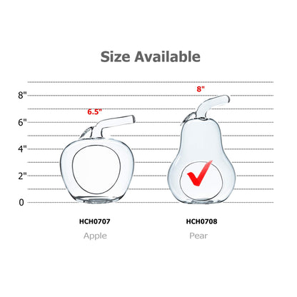WGV Planter Terrarium Bulk, Width 5.5", Height 8", Clear Unique Pear Glass Vase Conatiner, DIY Planter Votive Candle Holder for Home Office Garden Decor, 6 Pieces