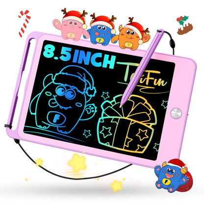 TEKFUN Kids Toys for 3+ Years Old Boys Girls, 8.5inch LCD Writing Tablet Erasable Drawing Tablet Writing Pads, Kids Travel Learning Toys Boys Girls Birthday Gifts Age 3 4 5 6 7 (Purple)