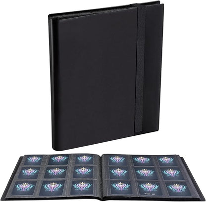 Card Binder, 360 Pockets Upgraded Trading Card Binders, Cards Collection Binder 9 Pocket, Side Loading Yugioh Binder Book Holder for MTG, TCG, Sport, Football, Baseball Collector Cards - Black