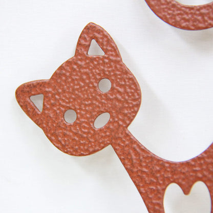 STEELDECO Cat Garden Stake A Powder-Coated Metal Plant Pick & Cute Decor for Indoor & Outdoor Planters and Gardens