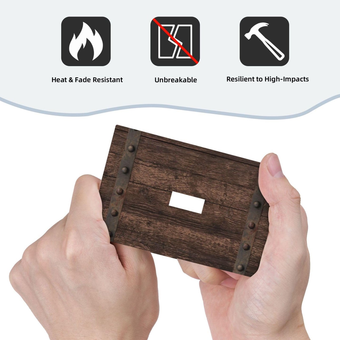 CZRPKEN Light Switch Cover Plate Witch Rustic Dark Wood Medieval Style Wooden Design 1 Gang Decorative Wall Plate Single Toggle Outlet Cover Cabin Home Decor