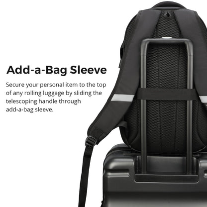 Swissdigital Laptop Backpack with USB Charging Port, Travel Backpack Fits 15.6 inches Computer, 31L Backpack for Men, Flame Red | SD803-97