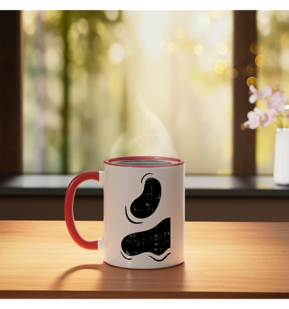 Halloween Ghost Shirt Couple Right Easy Matching Costume Ceramic Mug, Red/White