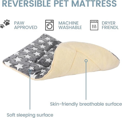 Dog Bed Pet mat Dog Box mat Machine Washable Grey (39x28x1.5in)