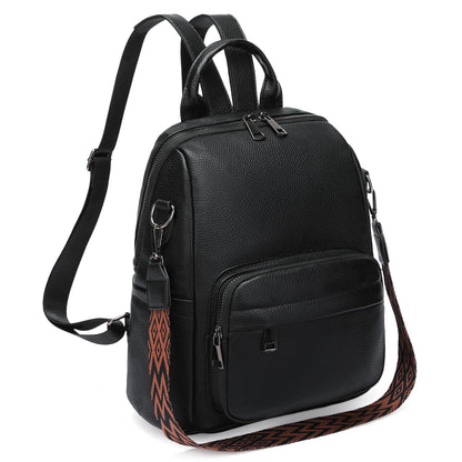 GAEKEAO Mini Backpack for Women Fahsion Vegan Leather Backpack Lightweight Ladies Shoulder Bag Small Travel Purses Daily