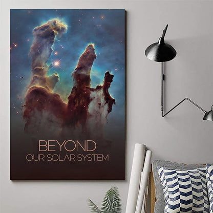 XIAOLOUTINYU Pillars of Creation Astronomy Poster – 16X24 Canvas Wall Art, Deep Space Nebula Galaxy Print, Unframed Universe Science Decor for Classroom, Bedroom, Office, Space Lover Gift