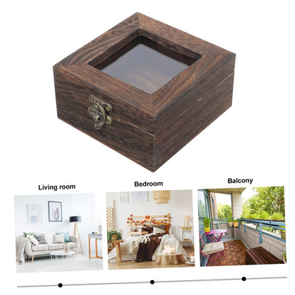 Box Box Glass Jewelry Display Case Clear Display Box Glass Terrariums for Plants Collection Box Shadow Box Frame Jewelry Containers Shadowbox Frame Collection Box